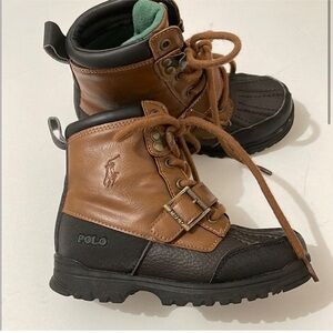 Polo by Ralph Lauren Kids Tan and Black Boots